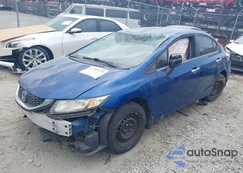 2013 Honda Civic Lx из США, поврежденный, VIN 19XFB2F51DE095698